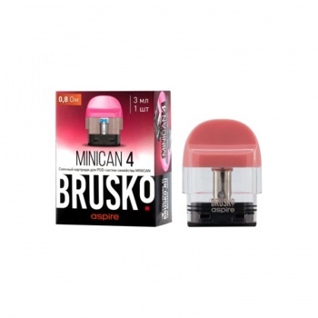 Картридж Brusko Minican 4 0.8 Ω 3 мл. Розовый